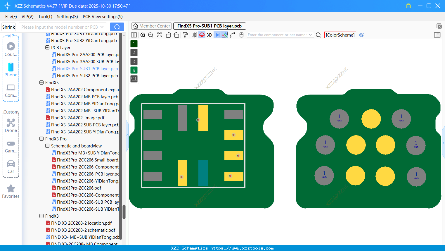 OPPO FindX5 Pro-SUB1 PCB Layer